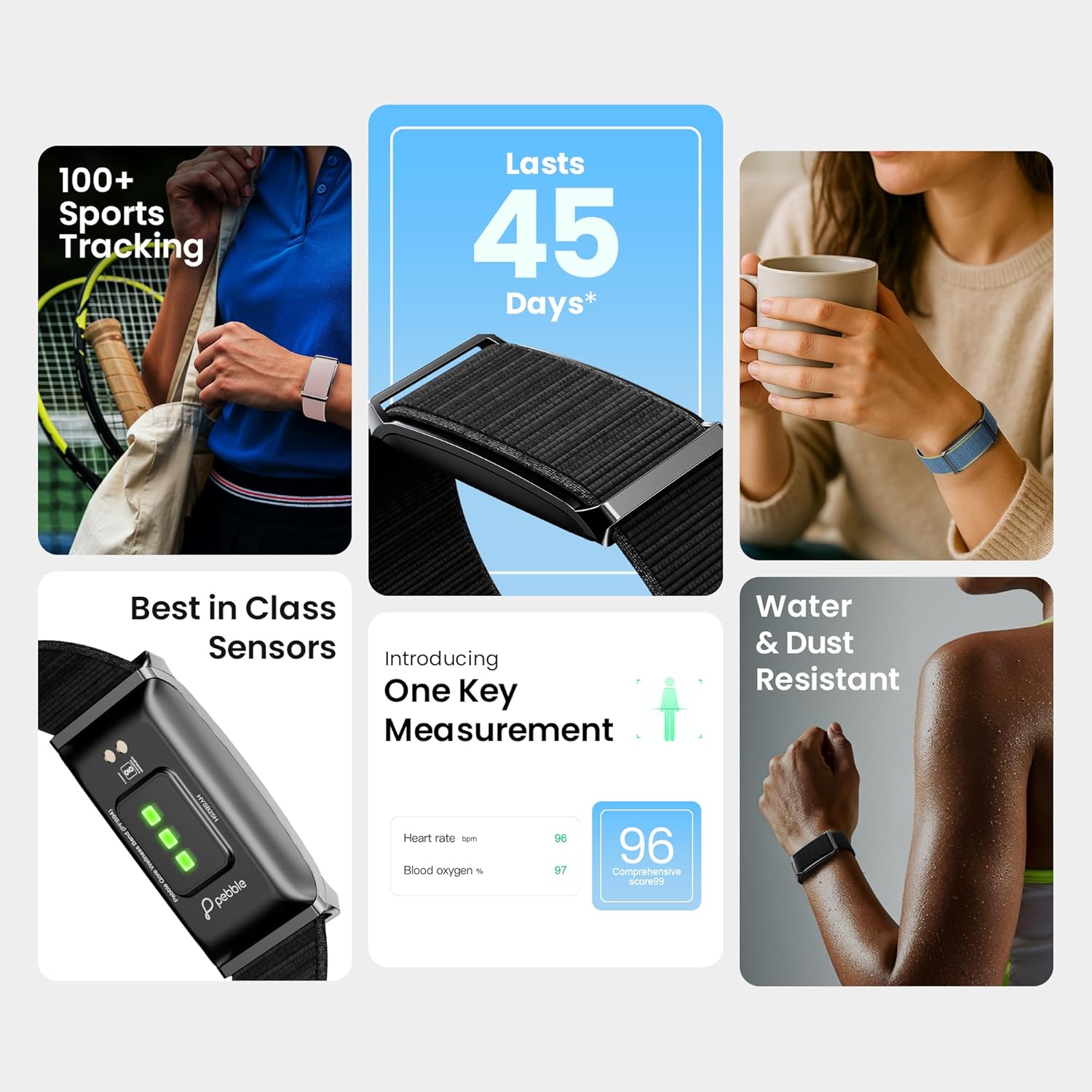 Pebble Newly Launched Qore Fitness Band with 45 Days Battery Life - Image 3